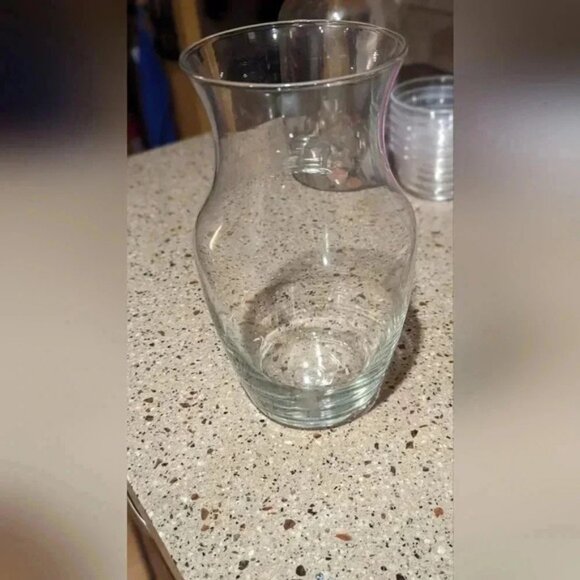 Glass Flower Vase 9" (New) - Picture 1 of 3